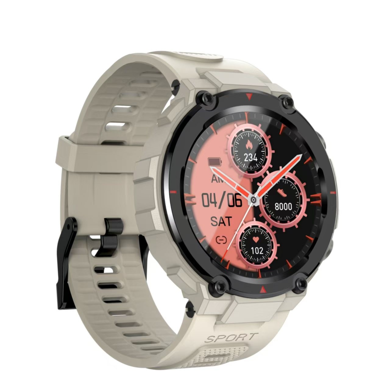 G18 Fitness Tracker Smartwatch 1.32 Inch Screen Waterproof Sports Smartwatch With BT Calling