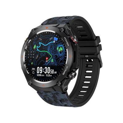 KC82 Sport Smart Watch 1.45 pouces Écran Compas GPS Tracker 650mAh Batterie Pour les hommes