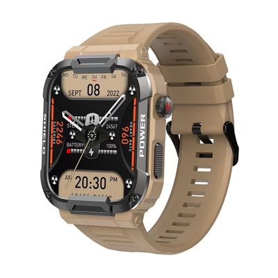 MK66 Homme Smart Watch Tracker de remise en forme sportive en plein air avec appel BT 400mAh Grande batterie