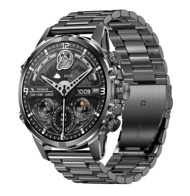 CF53 Homme de plein air Smart Watch avec lampe de poche 1,75 pouce Amoled fréquence cardiaque 600mAh batterie